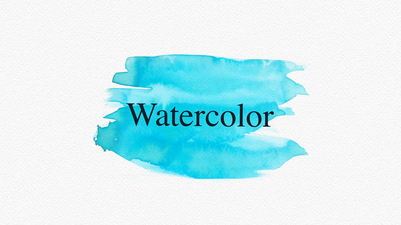 1280x720 Watercolor Video Slideshow Effect - Free Watercolor Effect