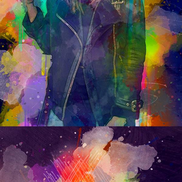 600x600 Free Download Graphicriver Sketch Watercolor Effect Ps Your Free - Free Watercolor Effect