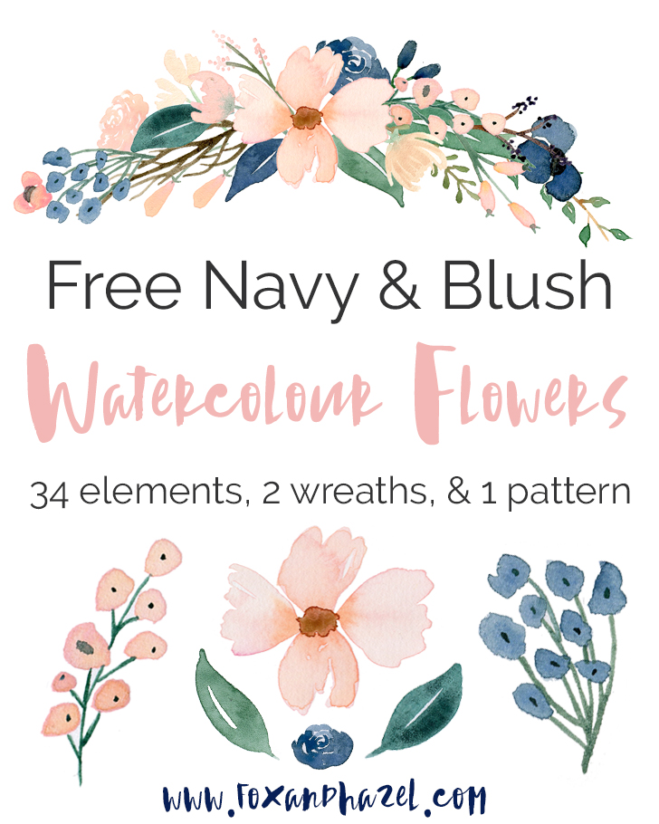 728x910 20 Amazing Watercolor Flowers For Beautiful Designs - Free Watercolor Elements