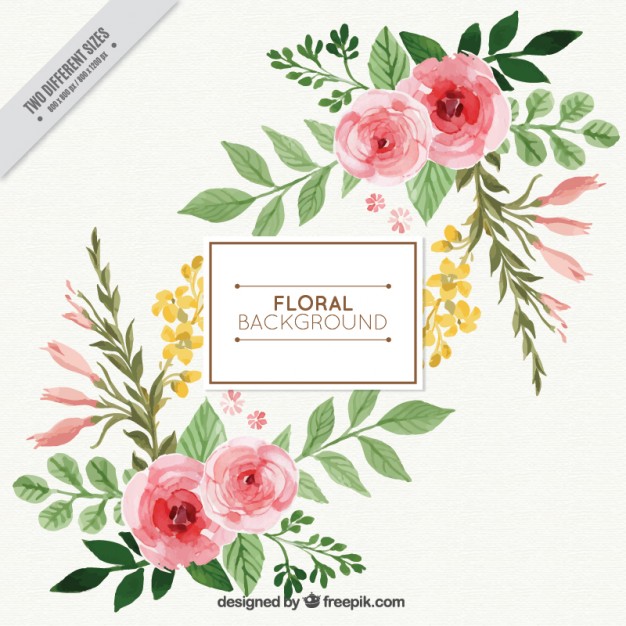 626x626 Flower Watercolor Clip Freeuse Library Background - Free Watercolor Floral