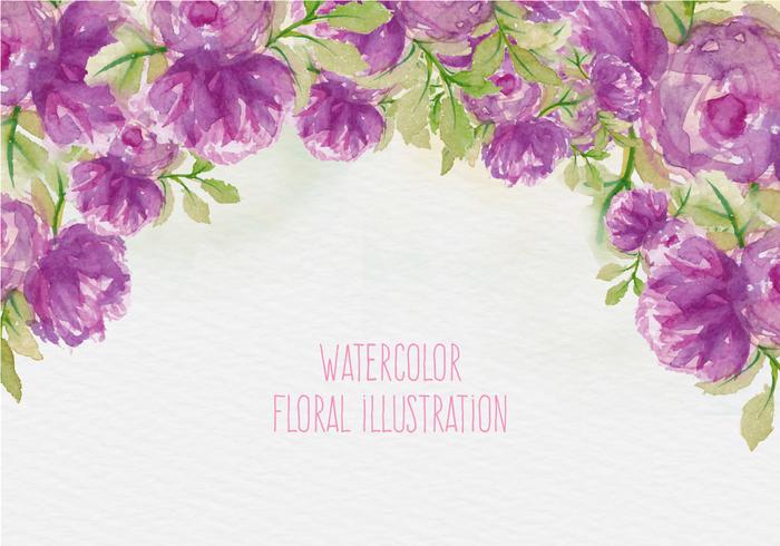 700x490 Free Vector Watercolor Floral Illustration - Free Watercolor Floral