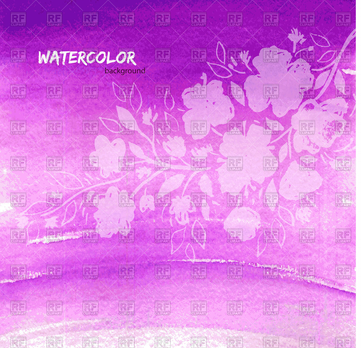 1200x1157 Watercolor Floral Background Vector Image Vector Artwork Of - Free Watercolor Floral Background