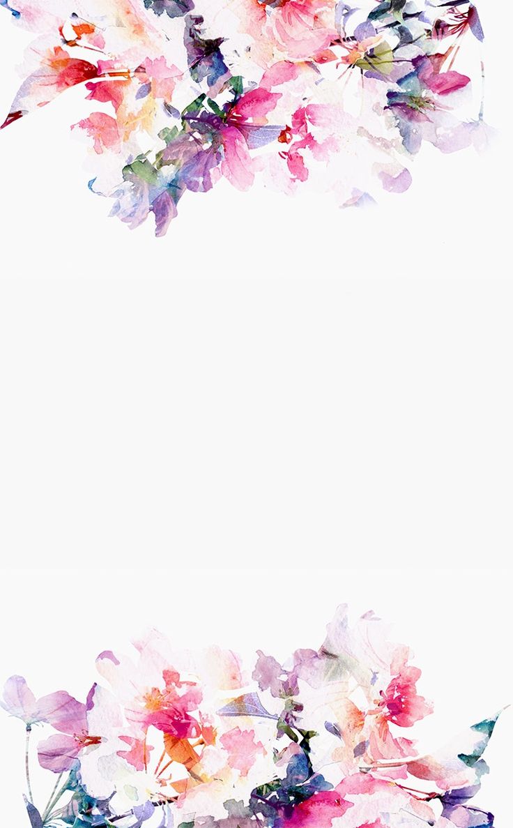 736x1187 Flower Watercolour ~ Backgrounds - Free Watercolor Floral Background