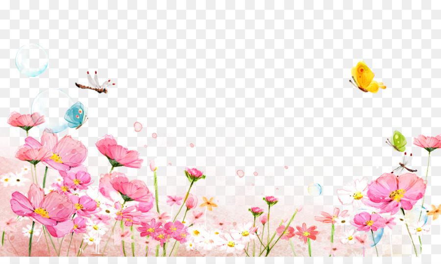 900x540 Watercolor Painting Floral Design Download - Free Watercolor Floral Background