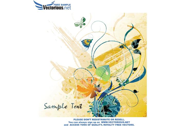 700x490 Vector Watercolor Floral Background - Free Watercolor Floral Background