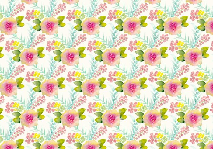 700x490 Free Vector Watercolor Floral Background - Free Watercolor Floral Background