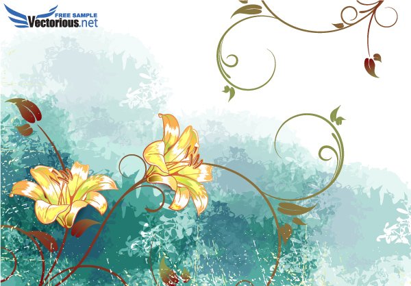 600x417 Free Watercolor Floral Background Psd Files, Vectors Amp Graphics - Free Watercolor Floral Background