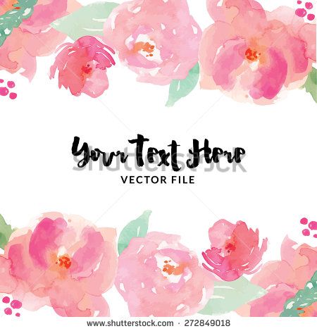 450x470 Collection Of Free Watercolor Floral Border Clipart High - Free Watercolor Flower Border