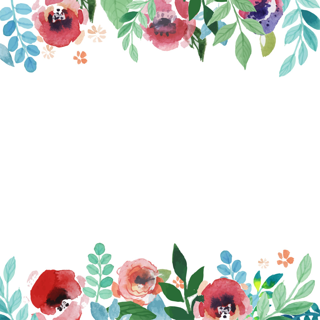 Download Free Watercolor Flower Border at PaintingValley.com ...