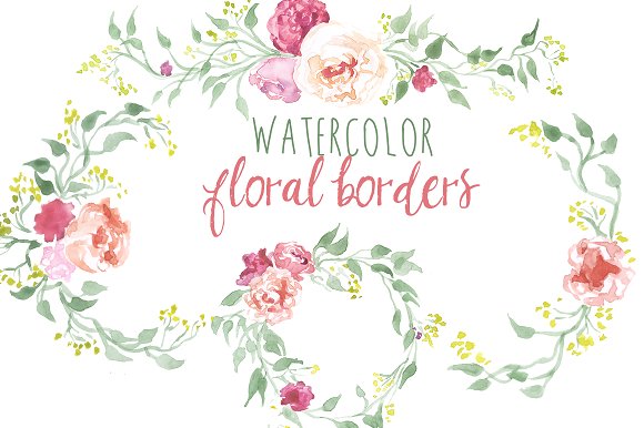 580x386 Floral Borders Images - Free Watercolor Flower Border