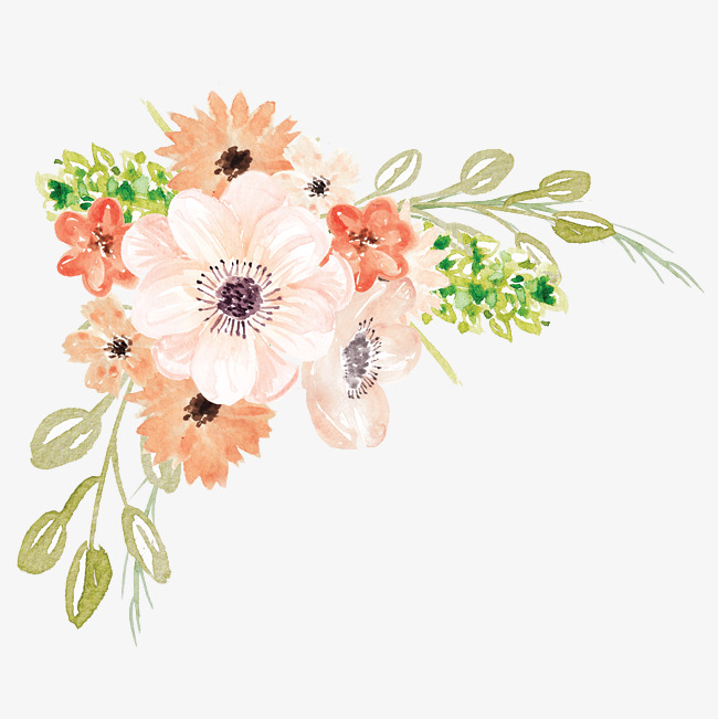 650x651 Floral Clipart Watercolor ~ Frames ~ Illustrations ~ Hd Images - Free Watercolor Flower Clipart