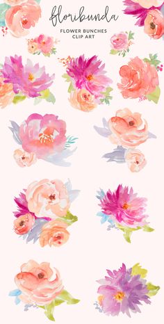 236x466 Free Watercolor Flower Graphics From All Things Art + Hand - Free Watercolor Flower Clipart