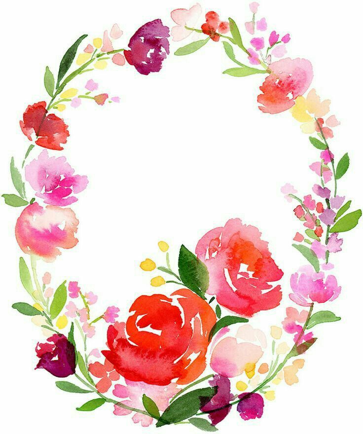 736x880 Watercolor Floral Clipart - Free Watercolor Flower Clipart