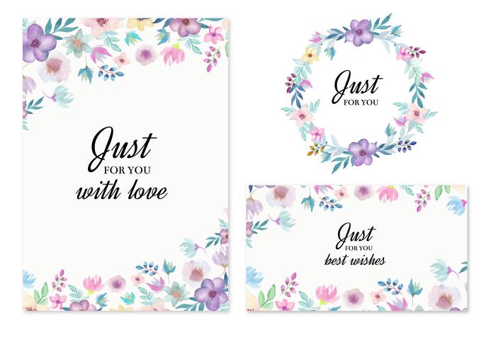 700x490 Free Vector Wedding Invitation With Watercolor Flowers - Free Watercolor Flower Images