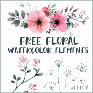 300x300 Free Watercolor Elements Archives - Free Watercolor Flowers