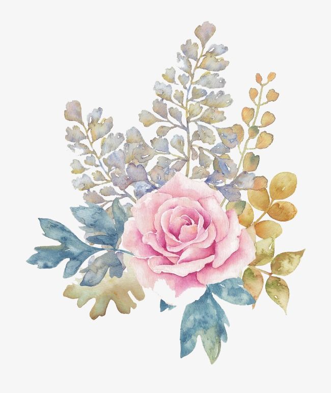 650x770 Pin By Pam Hynes On Watercolor Splotches Digital In 2018 - Free Watercolor Flowers Png