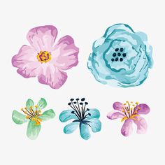 236x236 259 Best Free Watercolor Flower Png Images Images - Free Watercolor Flowers Png