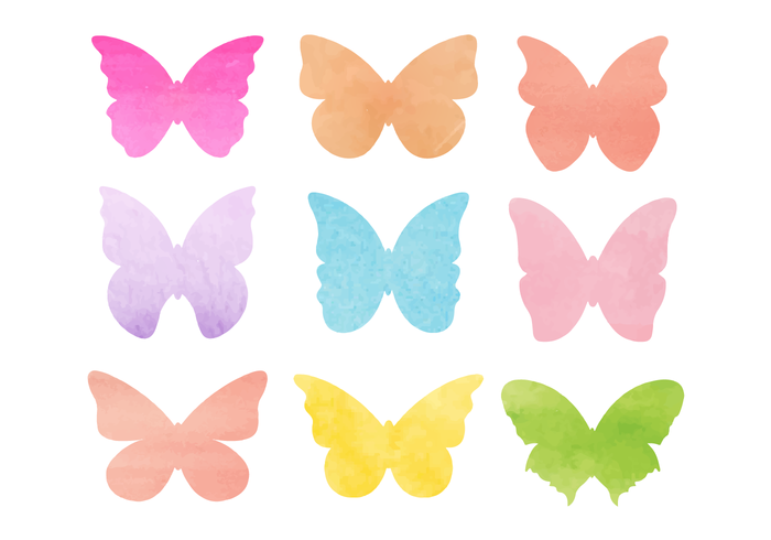 700x490 Free Watercolor Butterflies Vector - Free Watercolor Graphics