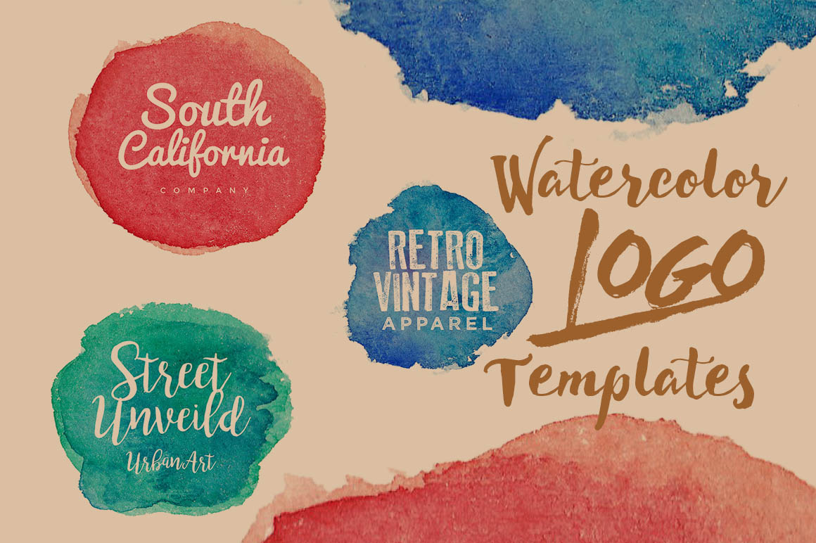 1160x772 3 Free Watercolor Logo Templates - Free Watercolor Logo