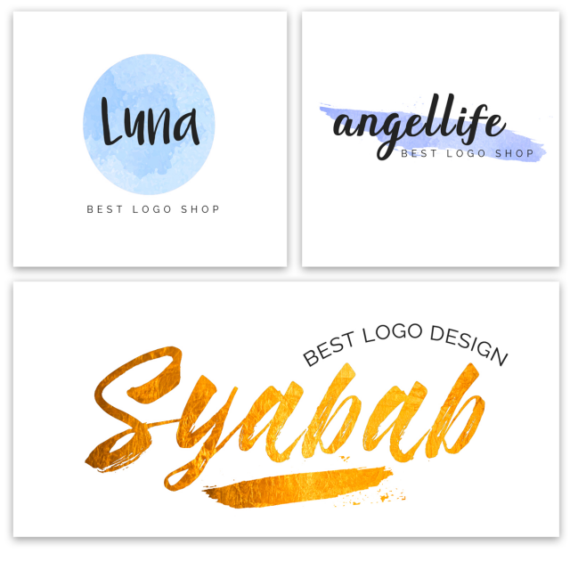 640x640 Gold Watercolor Logos Template For Free Download On Pngtree - Free Watercolor Logo