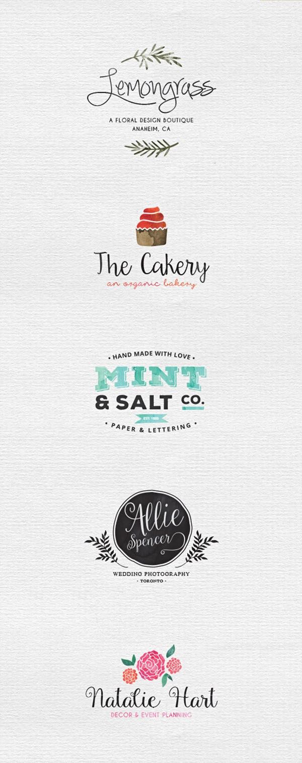 600x1517 5 Free Watercolor Logo Templates (Ai And Psd) - Free Watercolor Logo