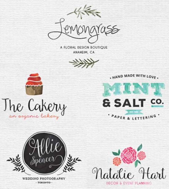 550x614 Free Logo Templates For Your Next Project Ginva - Free Watercolor Logo