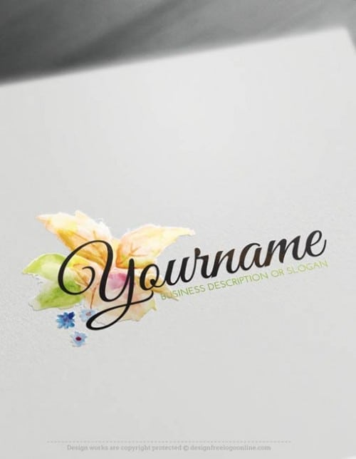 500x644 Create Art Logos Entertainment - Free Watercolor Logo Maker