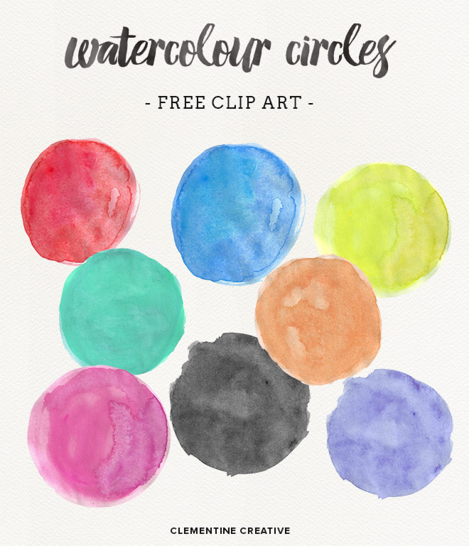 660x768 Watercolor Circles {Free Clip Art} - Free Watercolor Pictures