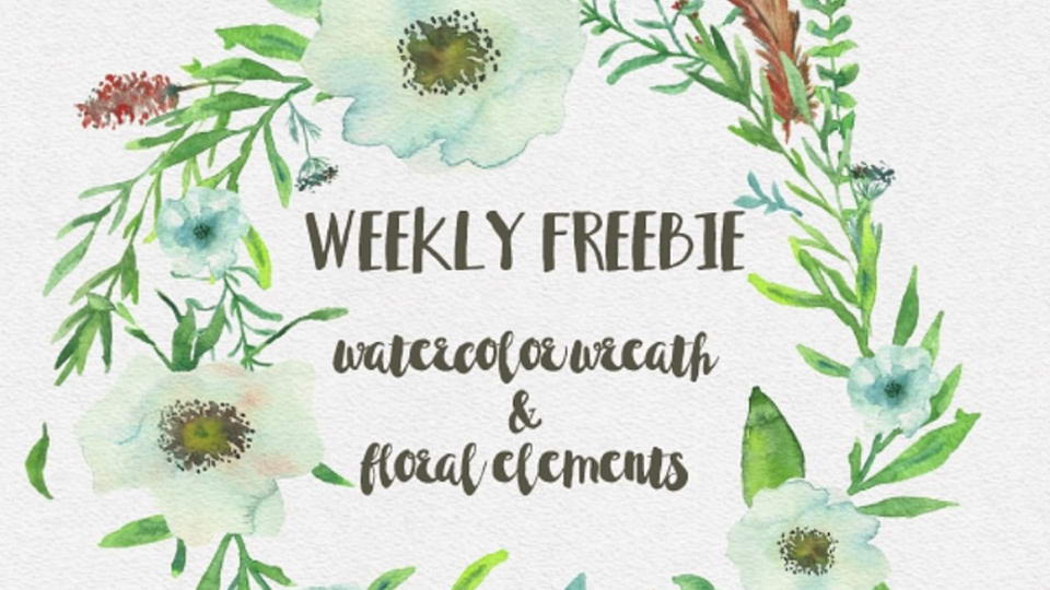 960x540 Free Watercolor Wreath Pinspiry - Free Watercolor Png