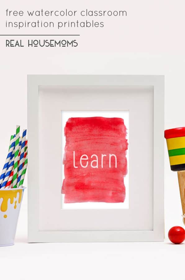 596x900 Free Watercolor Classroom Inspiration Printables Real Housemoms - Free Watercolor Printables