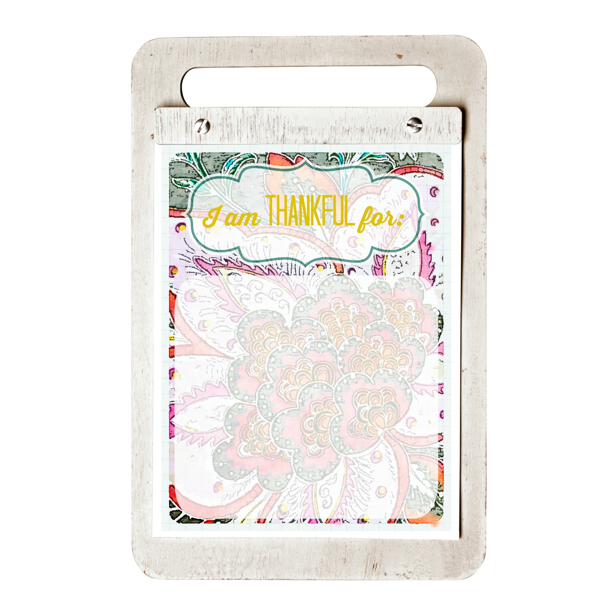 2000x2000 I Am Thankful - Free Watercolor Printables