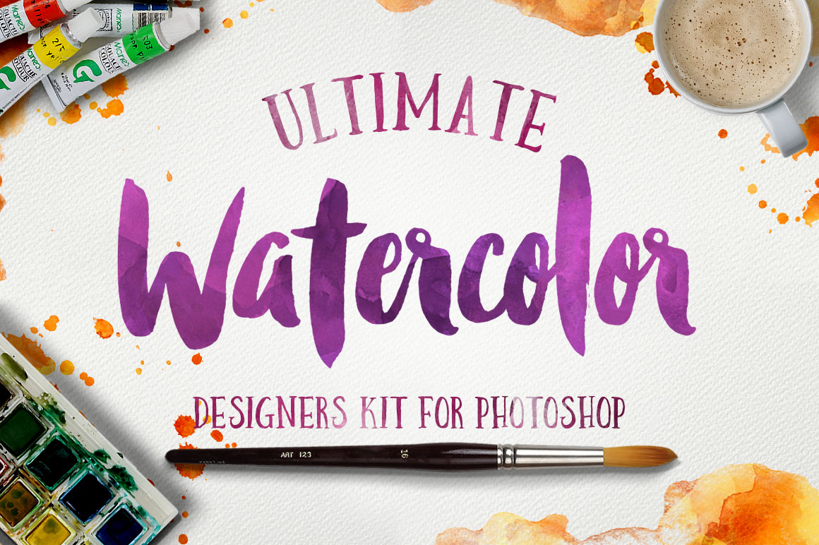 1160x772 Watercolor Kit For Photoshop - Free Watercolor Samples