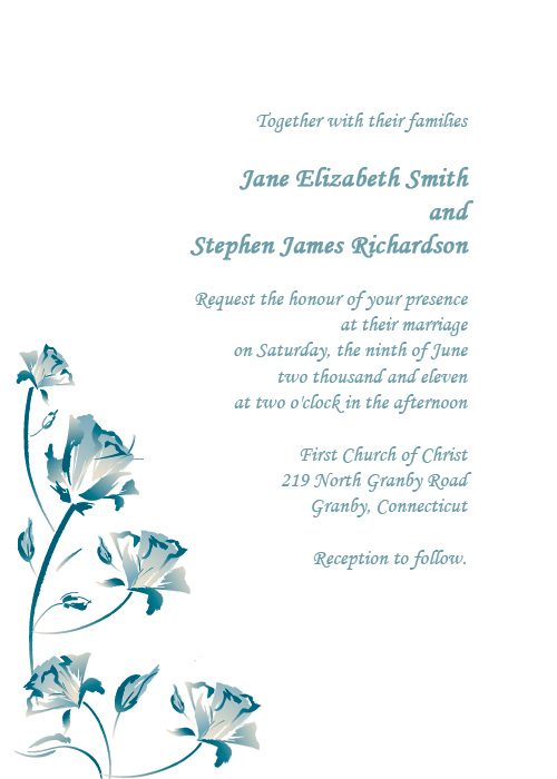 500x700 Watercolor Series Wedding Invitation Template Roses Weddi On - Free Watercolor Samples
