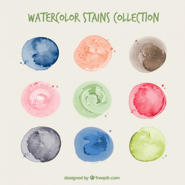 626x626 Watercolor Samples Set Vector Premium Download - Free Watercolor Samples