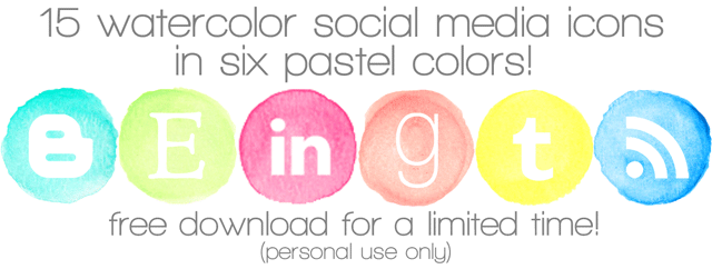 640x242 Free Watercolor Social Media Icons Crab Fish Bucket List - Free Watercolor Social Media Icons