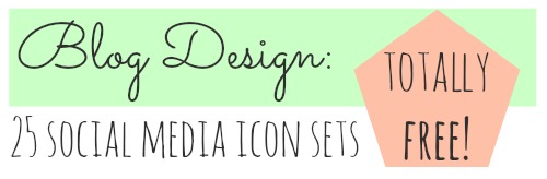 500x164 B.you Blog Design 25 Free Social Media Icon Sets - Free Watercolor Social Media Icons