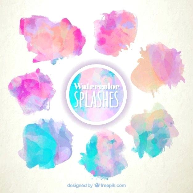 626x626 Free Watercolor Vector Splashes Set Wreath Beershirts - Free Watercolor Vector