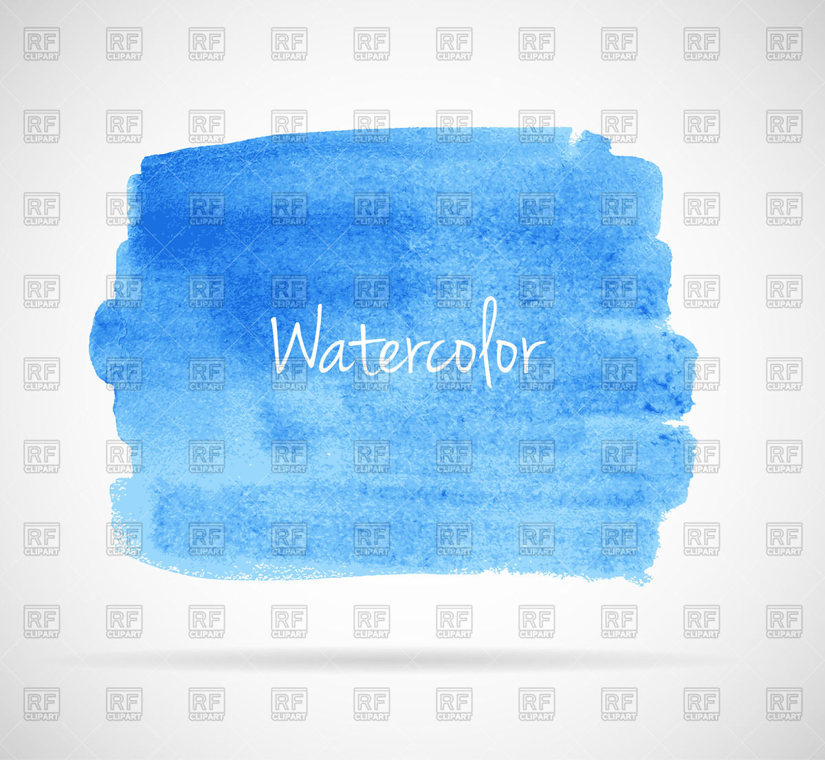 1200x1105 Painted Blue Watercolor Vector Image Vector Artwork Of - Free Watercolor Vector