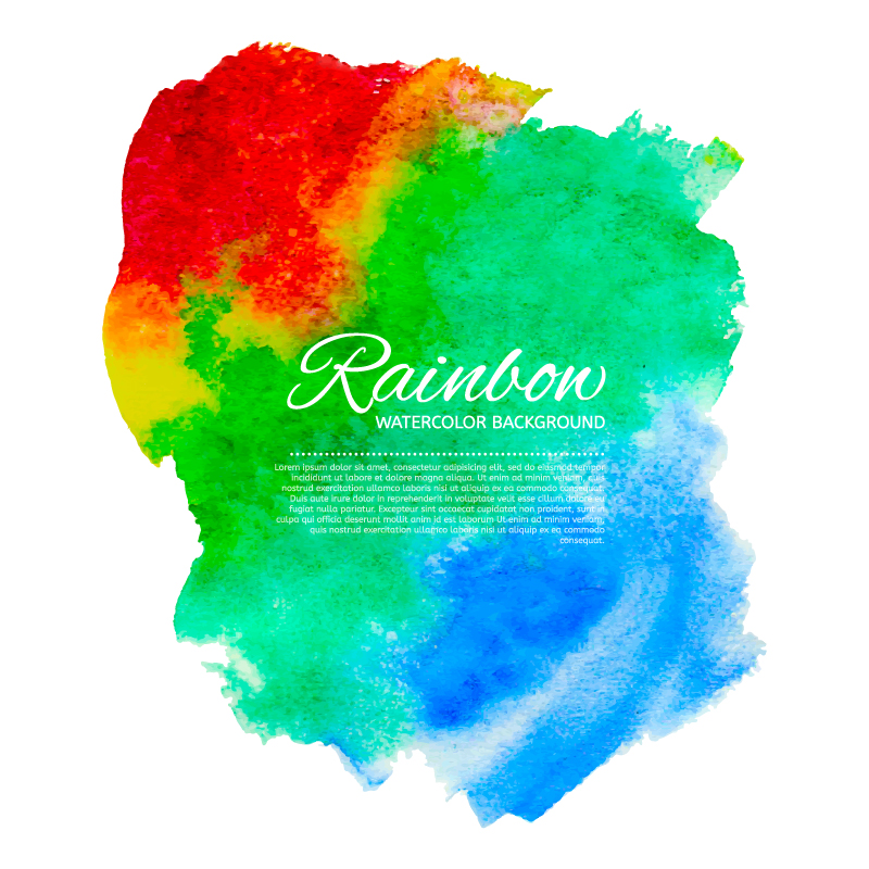 800x800 Rainbow Watercolor Backgroud Vector Free Vector Graphic Download - Free Watercolor Vector