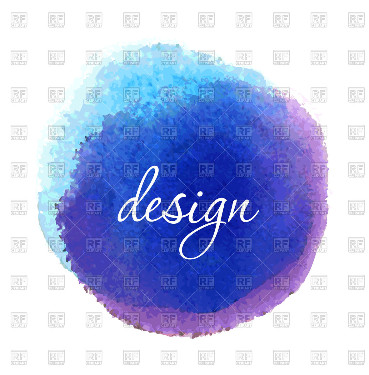 1181x1200 Blue Watercolor Circle Vector Image Vector Artwork Of - Free Watercolor Vector