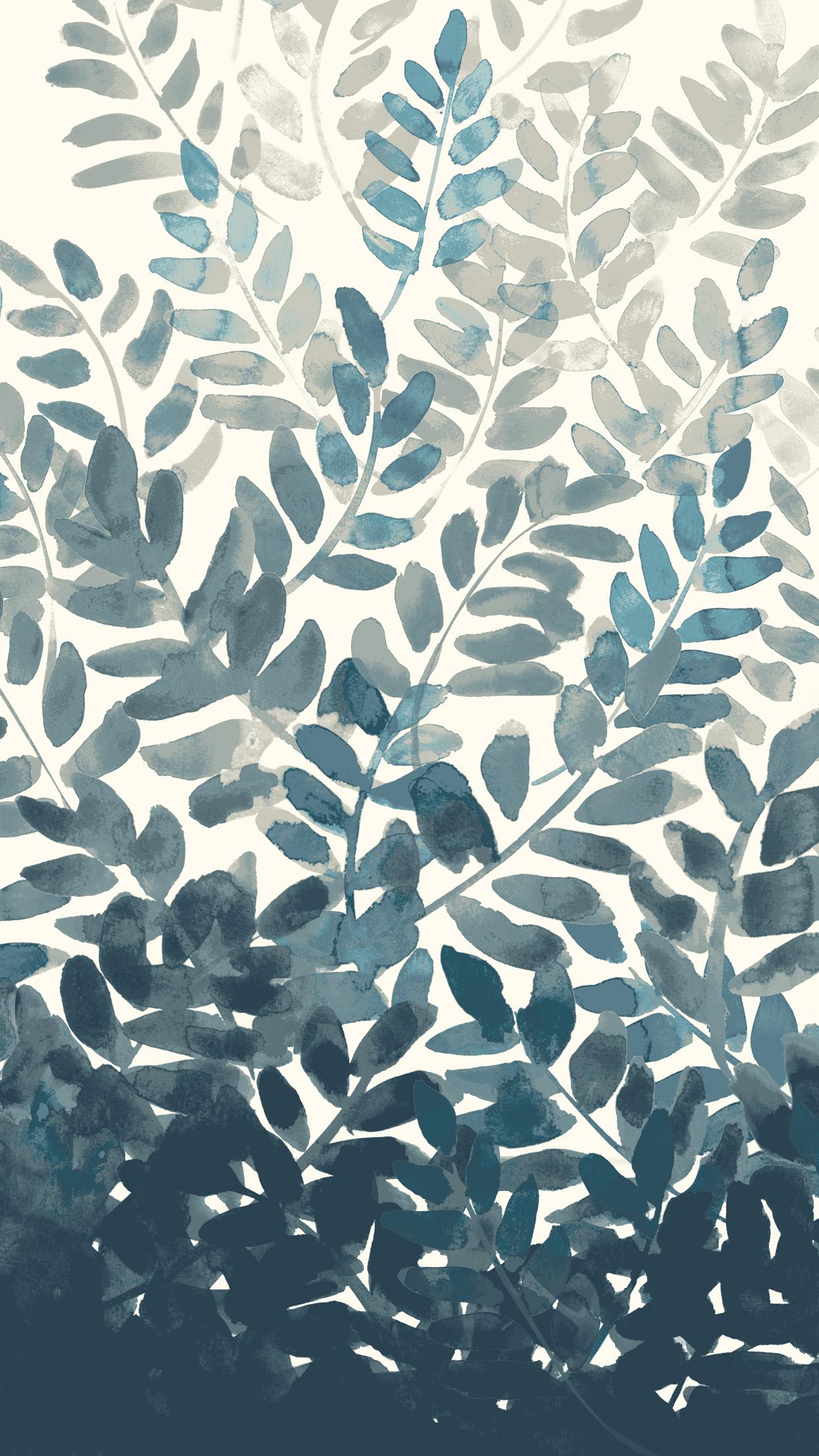 1242x2208 Free Watercolor Fern Mobile Wallpaper - Free Watercolor Wallpaper