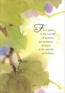 211x300 Leaves On Branches Watercolor Friendship Card By Freedom Greetings - Freedom Watercolor