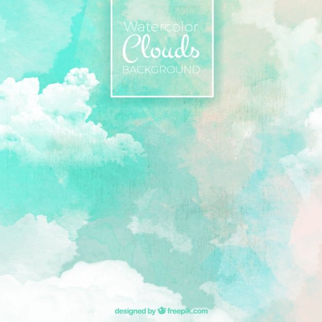 626x626 Watercolor Background With Abstract Clouds. Download Thousands Of - Freepik Watercolor