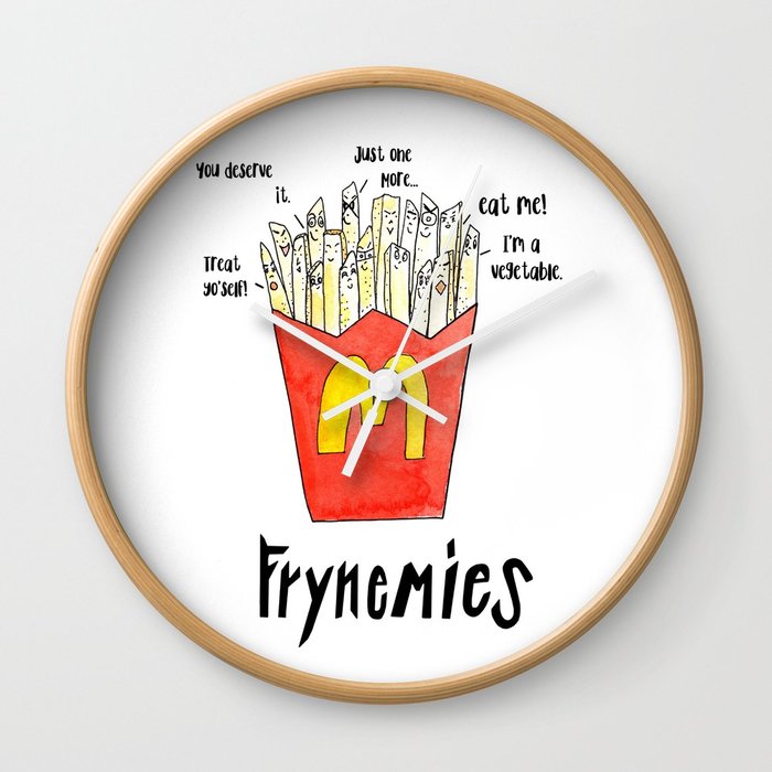 700x700 Frynemies, Frenemy, French Fries, Food Art, Funny Art - French Fries Watercolor