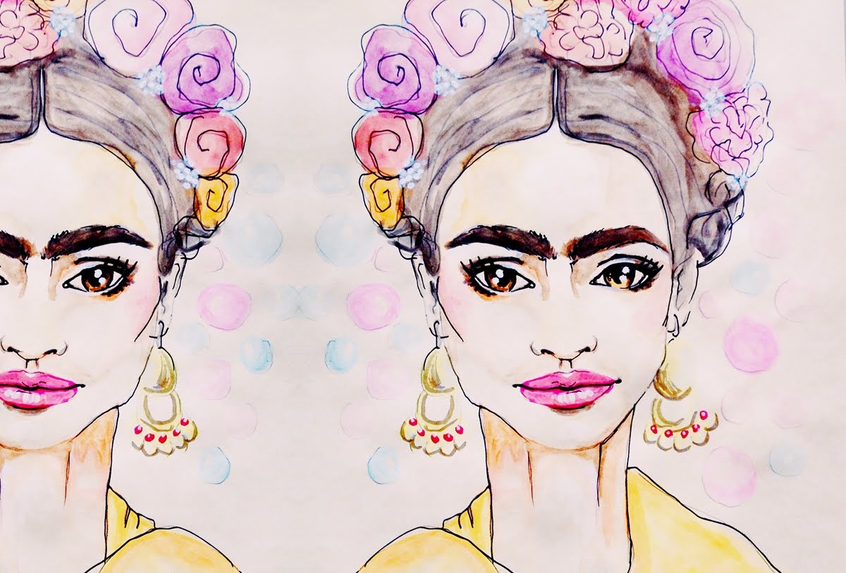 1200x812 Paint With Me - Frida Kahlo Watercolor