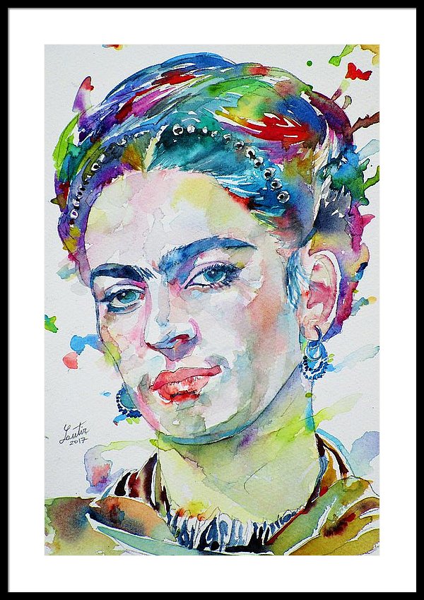 600x849 Frida Kahlo - Frida Watercolor