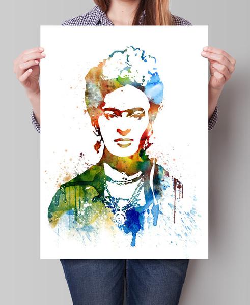 491x600 Frida Kahlo Art, Frida Kahlo Print, Frida Kahlo Poster, Watercolor - Frida Watercolor