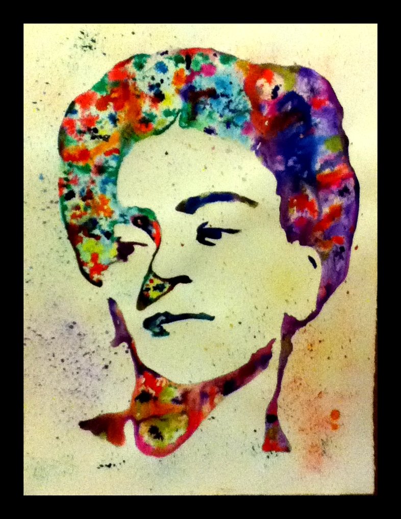 786x1017 Frida Kahlo Watercolor By Lordcolinoneal - Frida Watercolor