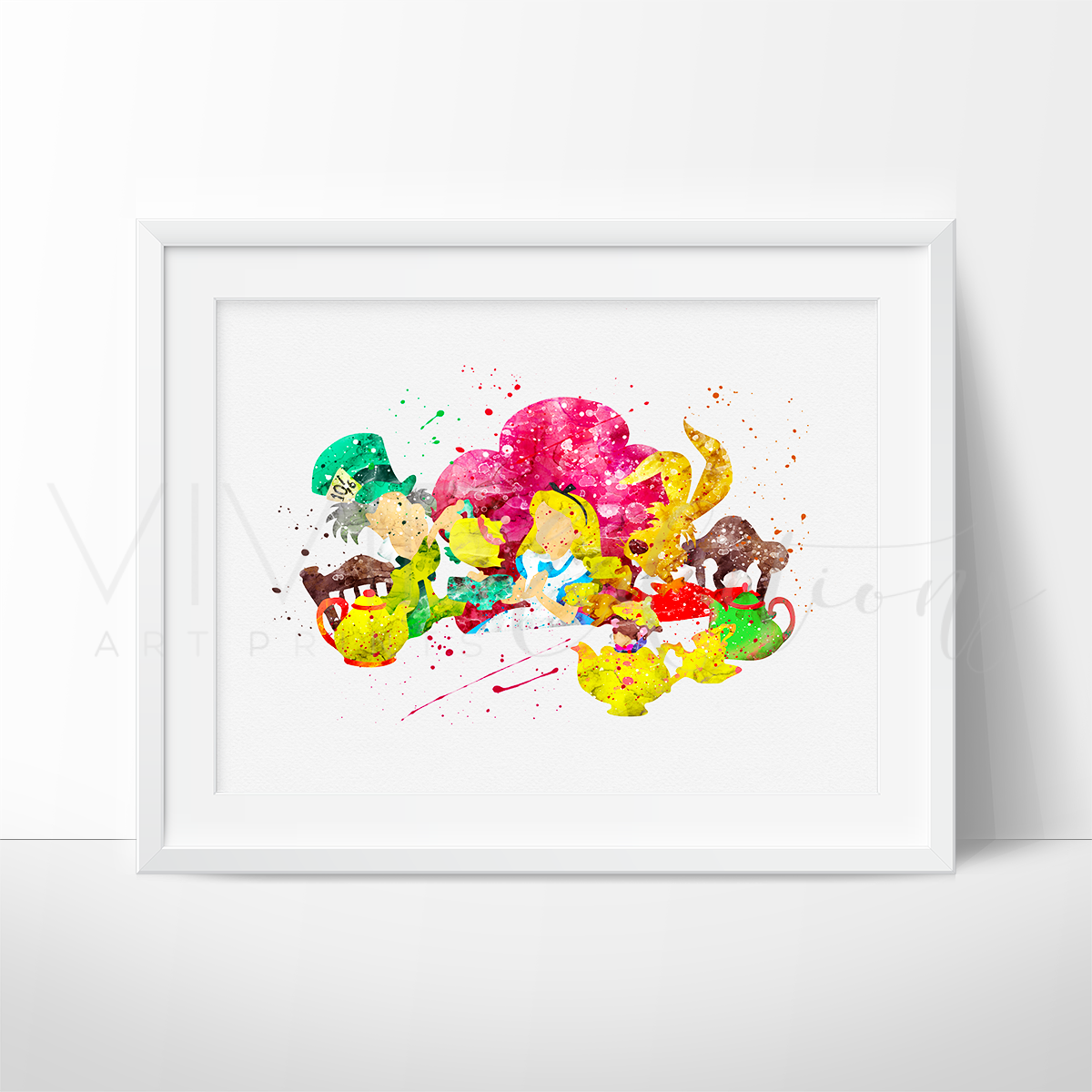 1200x1200 Alice In Wonderland Watercolor Nursery Art Print Wall Decor - Friends Watercolor