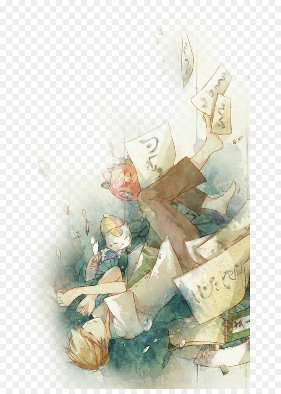 900x1260 Natsumes Book Of Friends Watercolor Painting - Friends Watercolor